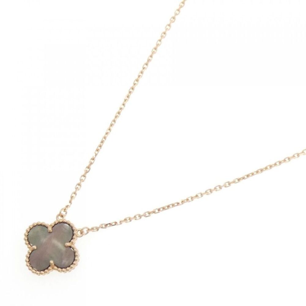 Van Cleef & Arpels Vintage Alhambra Au750 Pink Gold Mother of Pearl Necklace - Picture 2 of 5